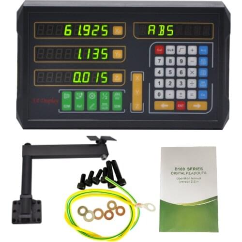 FIVETECNC D100-3V LED Digital Readout counter display 3 Axis for Milling Machine / Lathe Machine