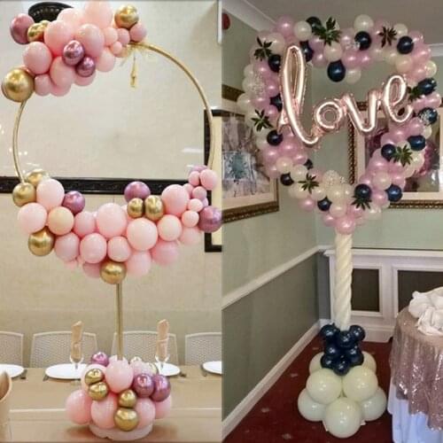 Birthday Party Heart balloon Stand Baloon Garland for Wedding decoration Cirle Balloons Wreath ring baby shower decor ballon