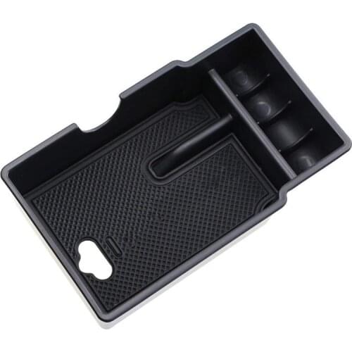 For Fiat 500X 2014- 2020 Car Styling Center Armrest Storage Box Glove Box Storage Box Accessories