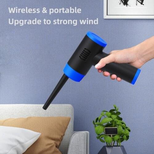 Eco-Friendly Powerful High Power Electric Air Blower Lightweight Cordless Air Duster Handheld for Home