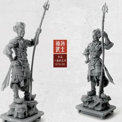 1/35 Resin Figure Oriental Classical God Samurai Resin Soldier Colorless And Self-assembled (50-60mm)Gou-28