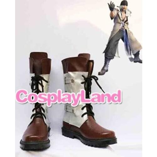 Final Fantasy XIII Snow Villiers Cosplay Boots Shoes Game Party Cosplay Boots Custom Made for Adult Men Shoes