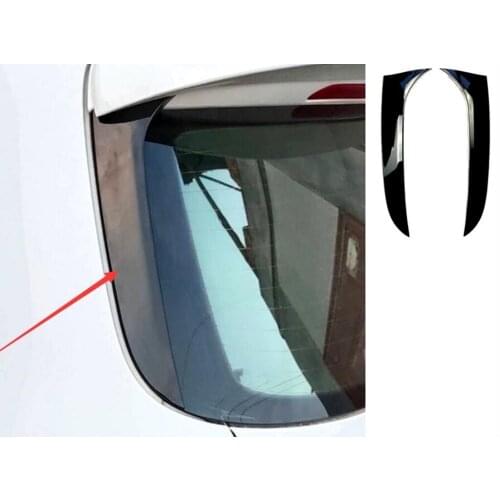 Glossy Black Window Rear Spoiler Side Wing Splitter Trim For VW Travel Version for Passat B6 Wagon 2005 2006-2010