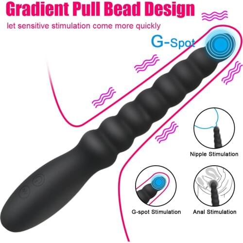 IKOKY Silicone Anal Plug 10 Speed Two Motor Woman Vibrators Clitoris Vagina Dildo Butt Machine Tools Couples Erotic Shop