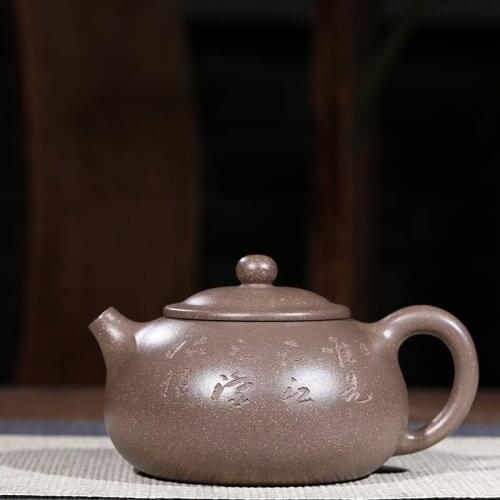 Yixing recommended quality goods manual undressed ore its mud xi shi pot of kung fu tea set wholesale the teapot