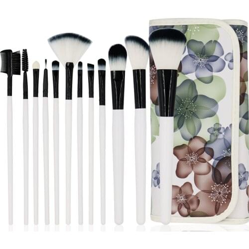 12pcs/set Makeup Brushes Set Make Up Tools Foundation Powder Eyeshadow Eyeliner Lip Blusher Makeup Brushes Set Beauty with Bag