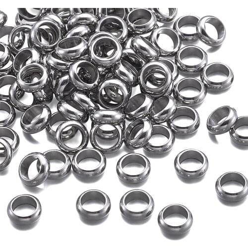 PandaHall Ring 304 Stainless Steel Metal Bead Spacers 4mm 5mm 6mm 7mm 8mm For Jewelry Making Findings Accessories