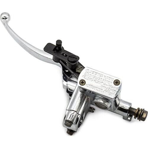 22mm 7/8'' Left Brake Lever Motorcycle Master Hydraulic Brake Pump Master Cylinder Handbrake Silver Black Brake Lever Accessory