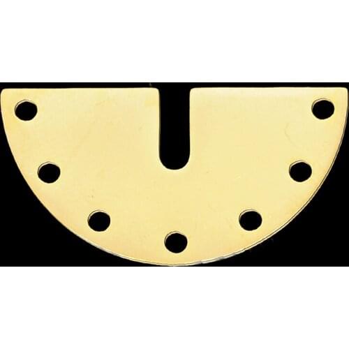 5pcs/lot 100% Stainless Steel Porous Semicircle DIY Earring Pendant Charm Wholesale Custom Charms Never Fade