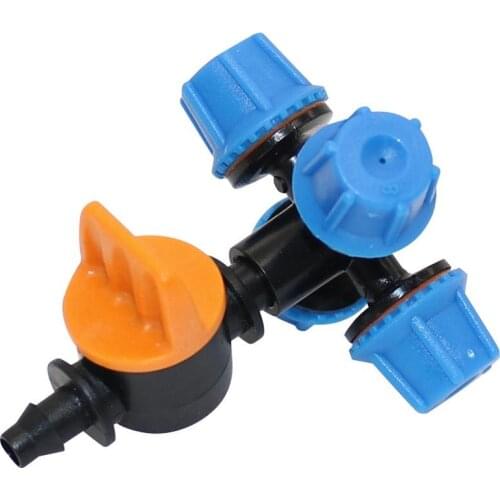 5 sets Cross Misting Sprinklers with 6mm to 4/7mm Hose Interface Valve Garden Irrigation Industry Watering Cooling Nozzles