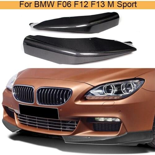For 6 Series Carbon Fiber front bumper splitter for BMW F06 F12 F13 M Sport 2012 - 2016 Convertible 650I Non M6
