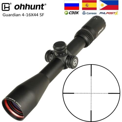 Ohhunt Guardian 4-16X44 SF Hunting Rifle Scope 1/2 Half Mil Dot Reticle Side Parallax Turrets Lock Reset Tactical Riflescopes