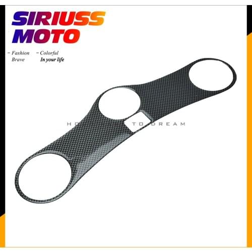 Motorcycle Carbon Fiber Pattern Top Triple Clamp Yoke Sticker Case for HONDA CBR600RR CBR 600RR 2005-2006 F5