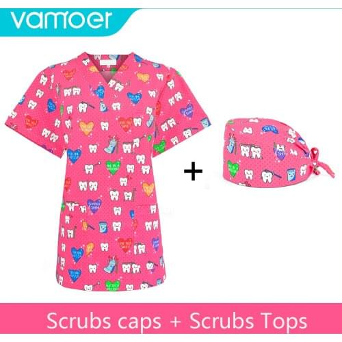 Oral dentist Worker Nursing Uniforms Hospital Staff Scrub Tops Breathable dentistry Surgery Uniform Medical Accessories