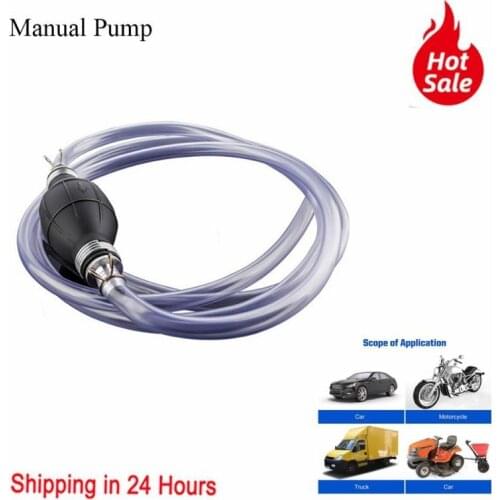 Universal Car Fuel Pump Gas Oil Pump Manual Hand Suction Pipe Pumping Durable For Liquid Petrol Tuning Fuel Gasoline Diesel Pump