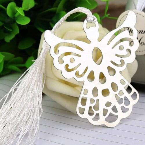 1pc Angel Bookmark for BaptismBaby ShowerSouvenirs PartyChristening GiveawayGift Wedding favor Students return school Gift