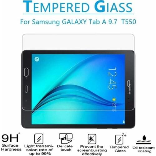 Screen Tempered Glass Protector For Samsung Galaxy Tab A 9.7 T550 SM-T550 SM-T551 SM-T555 Tablet Glass TabA 9.7inch T550 Guard