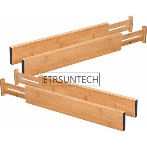 25pcs Wood Storage Drawer Adjustable Separator Divider Grid Divider Borad Cabinet Storage Household Kitchen Home Organizer