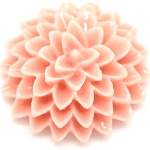 50Pcs Water Red Resin Flower Embellishments Flatback Cabochon Scrapbook Home Wedding Decoration Craft Resin Cabochon 15x6mm