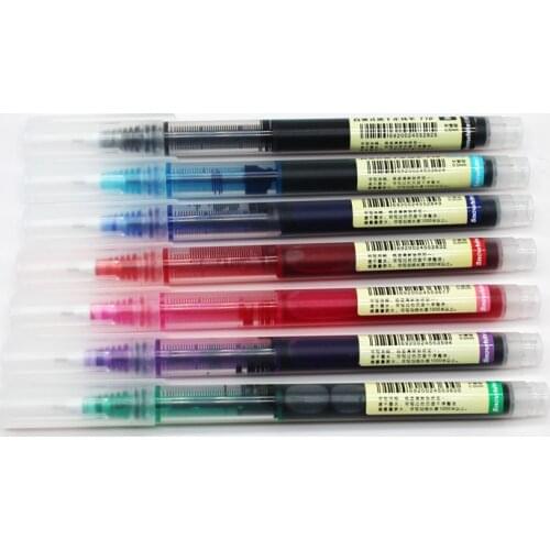 7 pcs Colored Luxury quality Gel Pens Set Student School Office Stationery 0.5mm Pen Big Ink Capacity Ballpoint pen