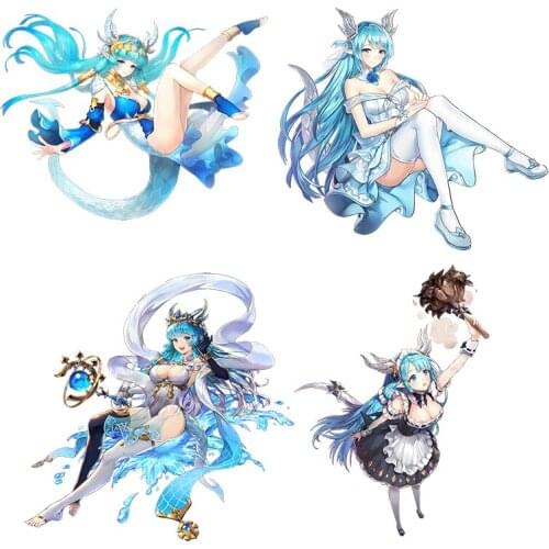 Three Ratels CDM352 Kings Raid Laias Anime sticker for bike motorcycle auto car laptop Waterproof Vinyl Decal wall stickers