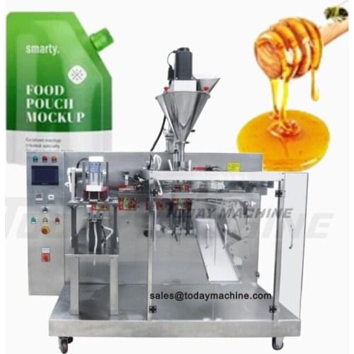 Automatic Horizontal Doypack Pouch From Fill Seal Packing Machine with Zipper Pre Made Bag