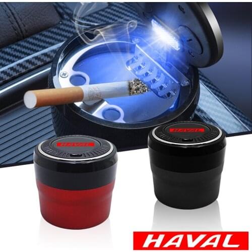 Car ashtray cenicero abs led Push button switch for haval f7 f7x h2 h2s h5 h6 h8 h9 Car Accessories