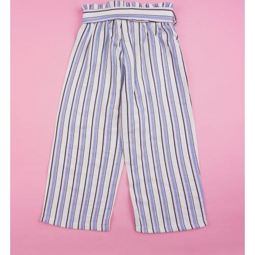 New Baby Gilrs Stripe Pants Summer Girls Loose Trousers 0-4Yrs