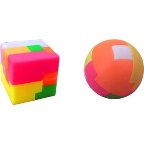 Creative Intelligence Assembled Ball Childrens Puzzle Insert Building Block Toys Boys Girls Nostalgic Magic Cube Ball Gift