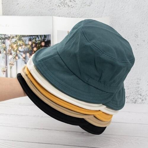 Korean Version of The Personality Fisherman Hat Female Spring and Summer All-match Bucket Hat Sunscreen Cover Washbasin Hat Hat
