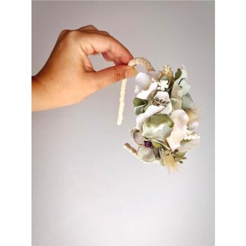 Handmade crown bride crown spring flowers baby shower dried flowers mothers crown birthday tiara newborn custom design