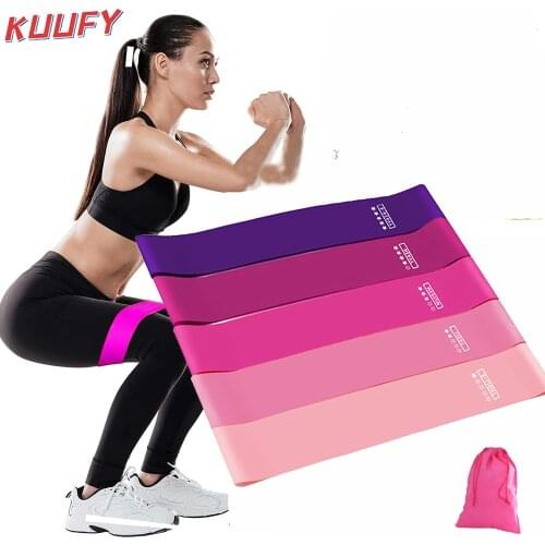 5pcs Resistance Bands Latex Gym Strength Training Fitness Equipment Expander Yoga Rubber band with bag