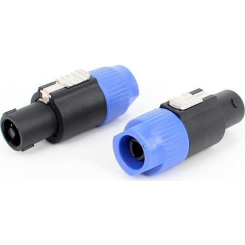 Hot 4Pole 4Pin NL4FC Connector Ohm Plug Speaker Audio Cable Plug Adapter Adapter 4 Pin Speakon Female Jack Accessories