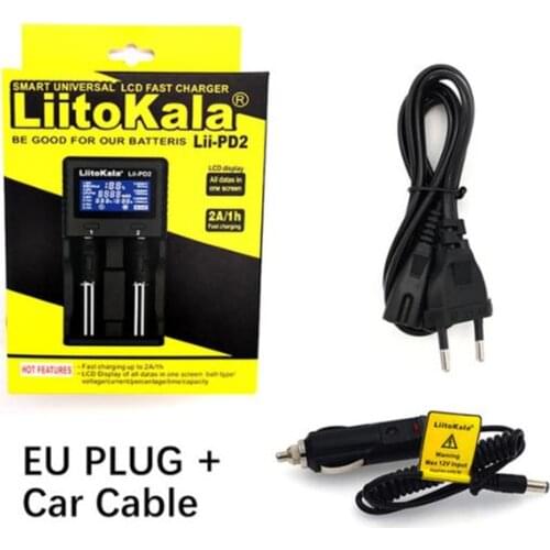 Liitokala Lii-PD4 LiiPD2 18650 3.7V Li-ion Charger 1.2V Ni MH Battery 21700 18350 18500 AAA LiFePO4 3.2V 3.85V Cargador 26650