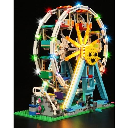 LED Lighting Set for 31119 Ferris Wheel Amusement Park Toy Light Kit (Only LED Light, No Block Kit)