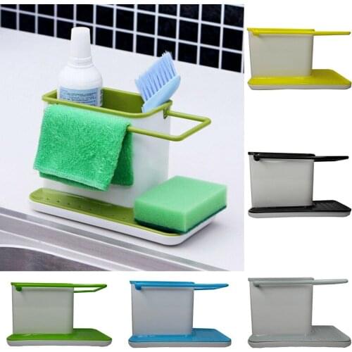 Kitchen Sink Area Organiser Sponge Holder Draining Organizer Draining Rack Dish Storage Rack Stands Tidy Utensils Towel Rack