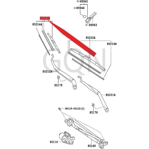 Right front wiper wiper blade 2011-Toy ota CAM RY front wiper blade wiper blade a pair of left and right wipers