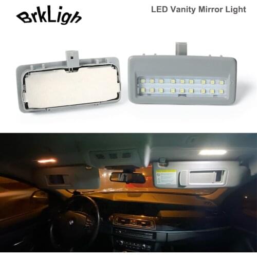 2Pcs No Error LED Vanity Mirror Lights Reading Lamps Car Accessories For BMW F07 F10 F11 F18 F01 F02 F03 F04 5 7 Series 18smd
