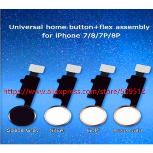 1pcs/4pcs for Universal home button For iphone 7/7 plus/8/8 plus Return button key back screen shot function +Free Tracking ship