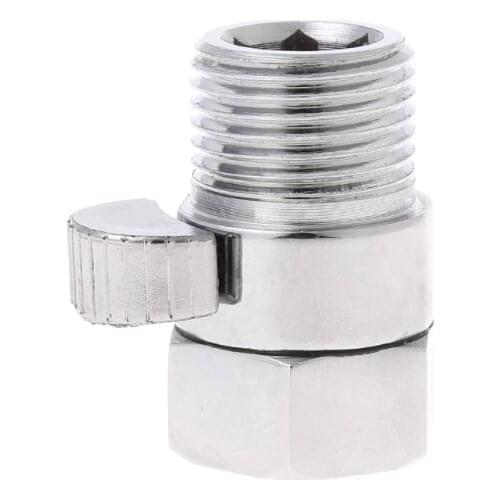 100% Brass Flow Control Valve Water Pressure Reducing Controller Hand Held Sprayer Head Shut Off Stop Switch For Shower Supply