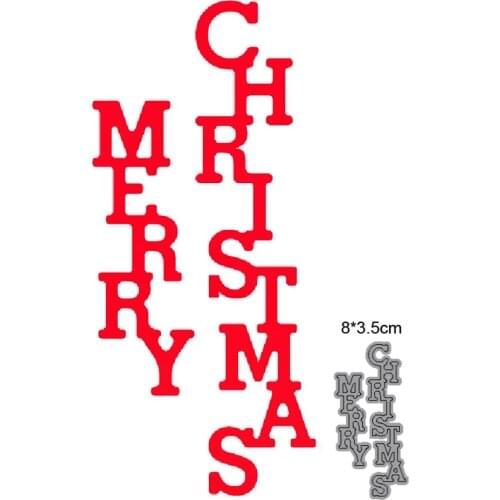 2021 Cutting dies Merry Christmas metal cutting dies cut die mold Scrapbook paper craft knife mould blade punch stencils dies