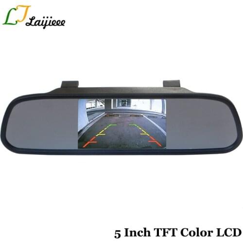 5 Inch TFT Color LCD HD Car Rear View Mirror Display For Front View Backup Camera for Rear View Reverse Parking Camera