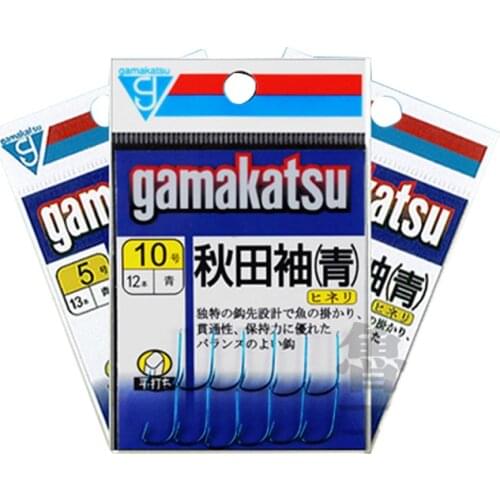 6packs/lot Gamakatsu C1SD4 Fishing Hooks Catfish Sea Cyan-blue Hooks Carbon Steel Fishing Barbed Hook Gold Anzol De Pesca Pech