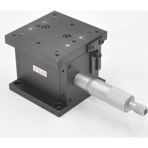 75 * 75mm TSD manual high-precision lifting displacement platform optical adjustable frame fine adjustment slide table is 13mm