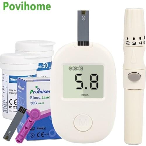 Automatic LCD Display Blood Glucose Monitor Meter For Diabetes Test Acidimeter Glucometro Blood Sugar Medical Health Devices