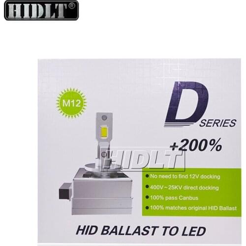 HIDLT 1 Set Canbus 6000K Cold White D1S D1R D2S D2R D3S D4S D4R Car LED Headlight Bulb 90W 20000LM Auto Light LED Headlamp Kit