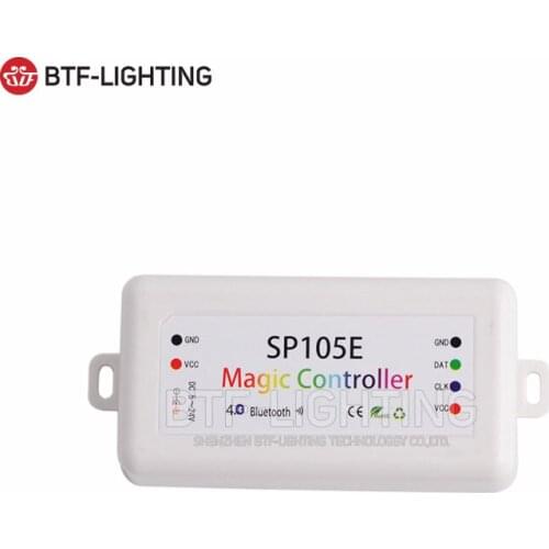 Bluetooth APP SP105E WS2812B WS2811 APA102 full-color controller 5 to 24v