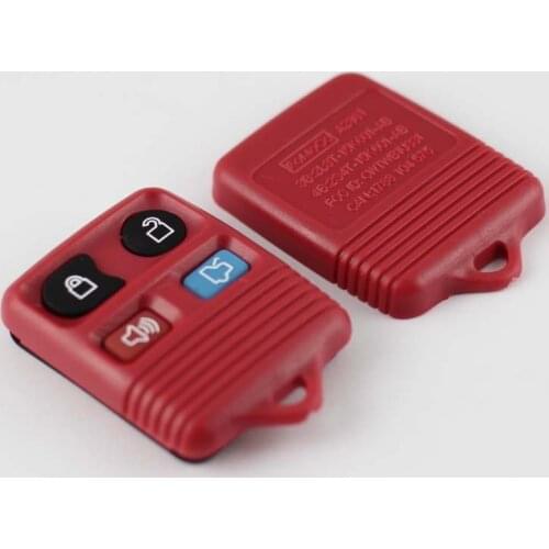 4 BUTTONS REMOTE KEY CASE SHELL FOB FOR FORD MUSTANG FOCUS LINCOLN LS TOWN MERCURY GRAND MARQUIS SABLE TRANSIT IN RED 30PCS/LOT