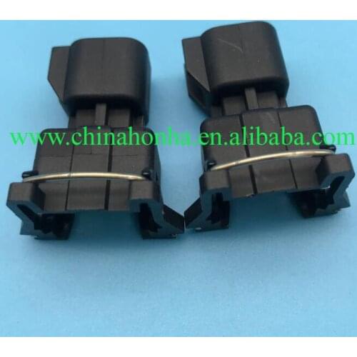 Black 2 pin auto connector (Positive direction) waterproof adapter professional racing V8 engine EV1-EV6 Transition joint