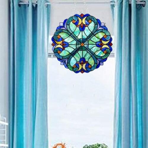 Colorful Acrylic Stained Glass Window Panel Outdoor Decor Gift